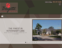 Tablet Screenshot of boyetteanimalhospital.com